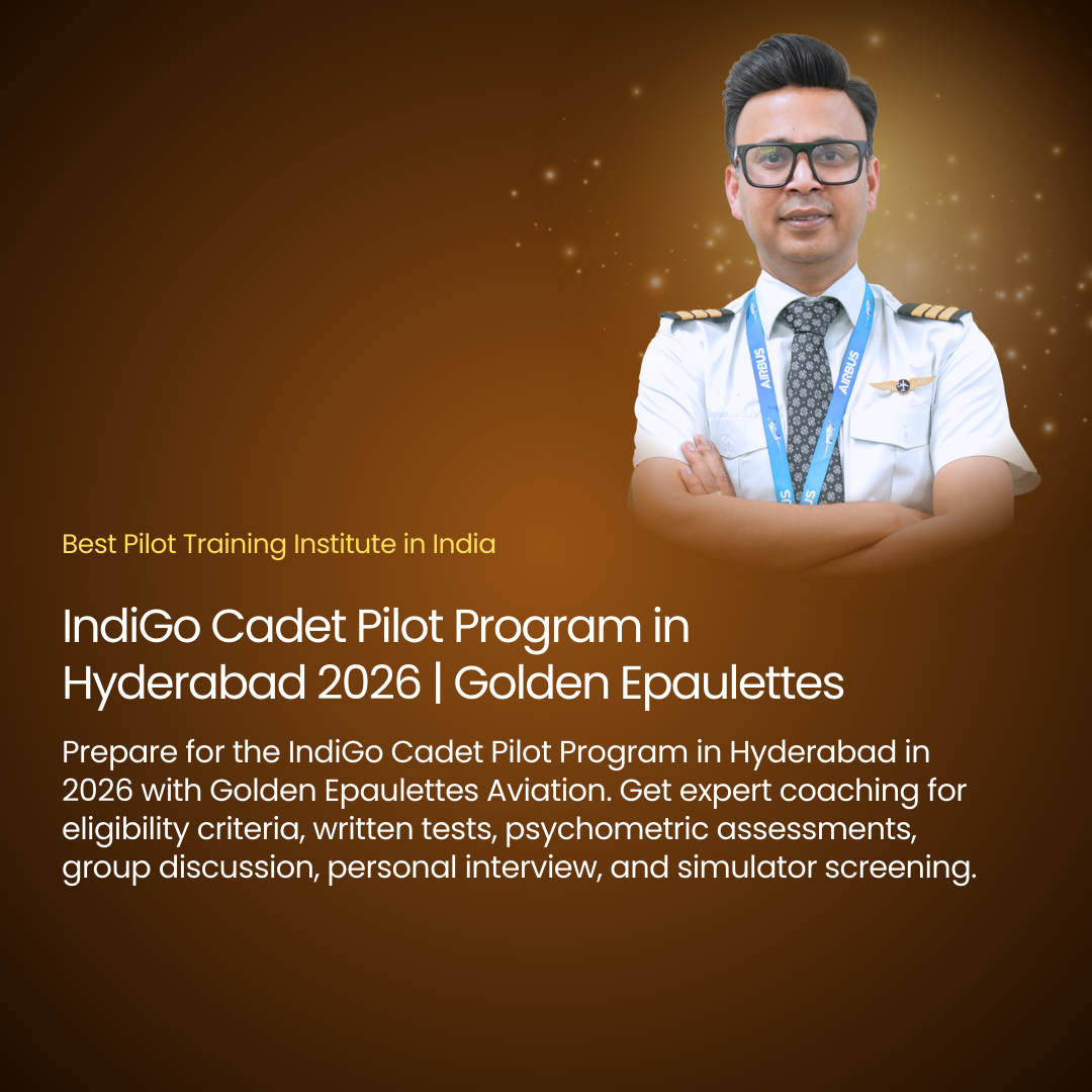 IndiGo Cadet Pilot Program in Hyderabad 2026 | Golden Epaulettes